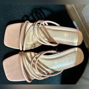 A New Day Women's Blush Strappy Sandals